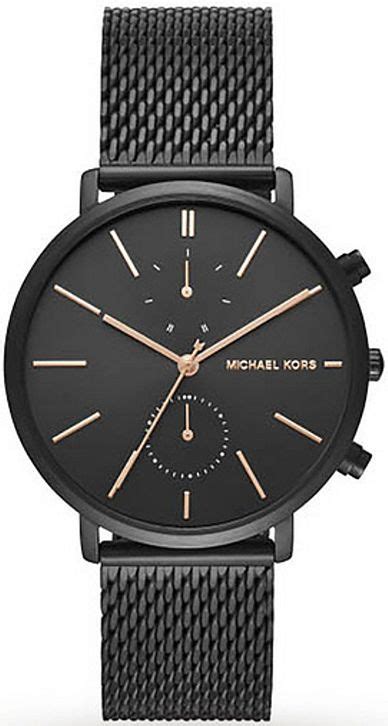 michael kors men's jaryn black ip chronograph watch|Michael Kors Watch.